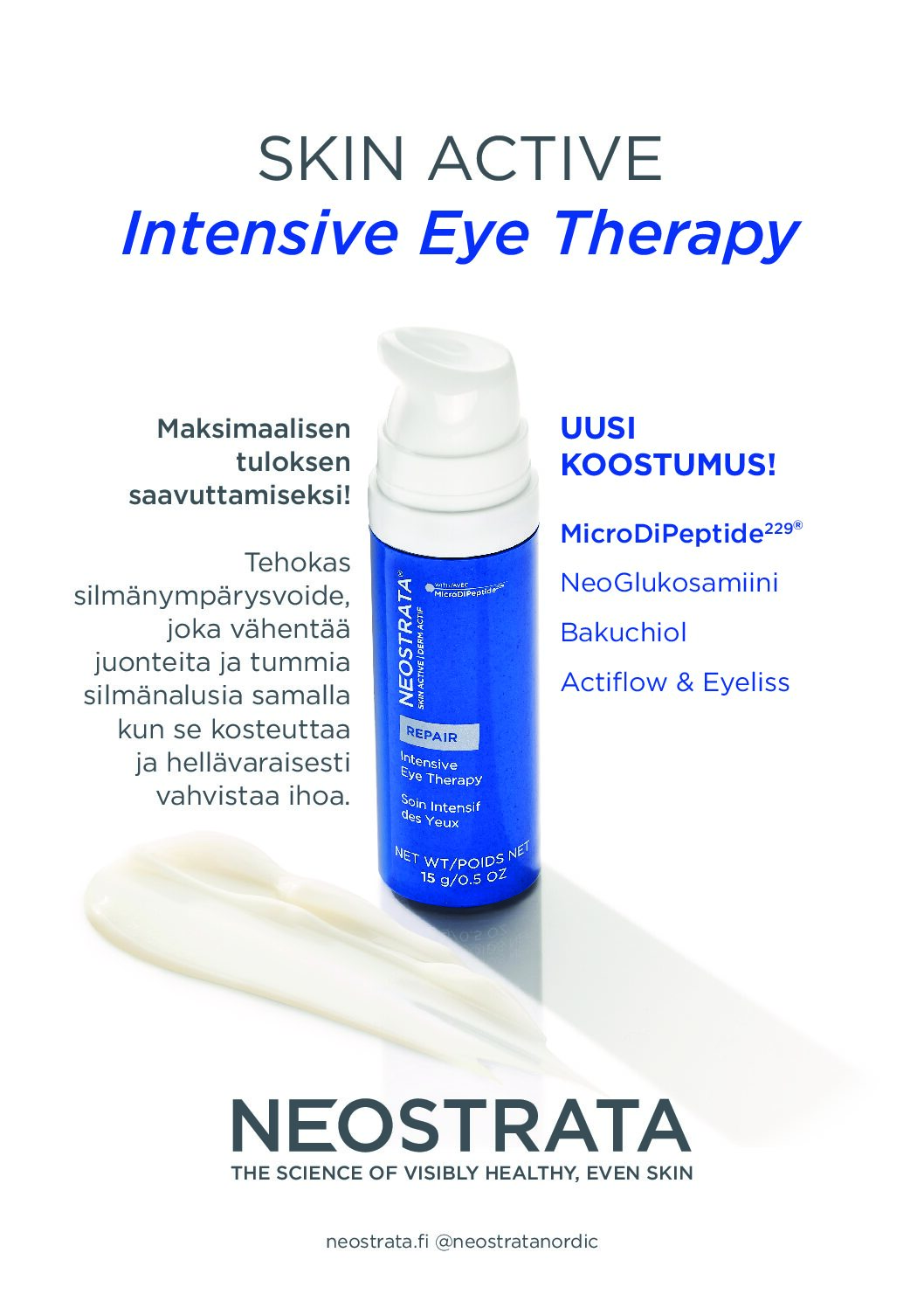 A4-kokoiset mainokset NEOSTRATA Intensive Eye Therapy