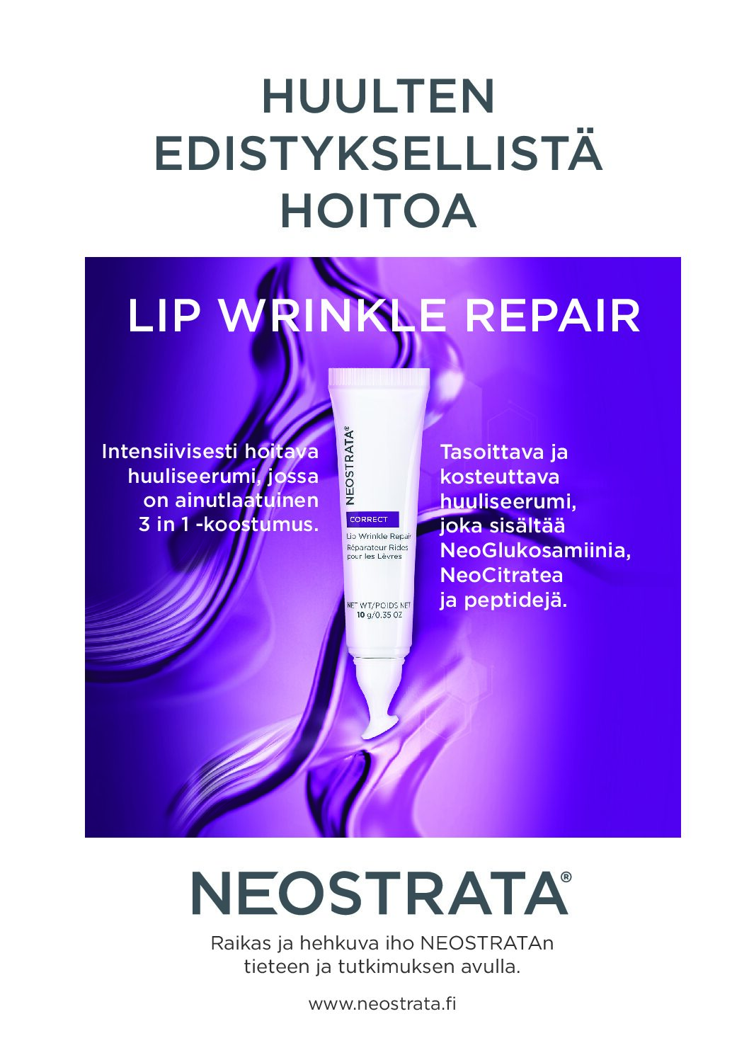A4-kokoiset mainokset NEOSTRATA Lip Wrinkle Repair