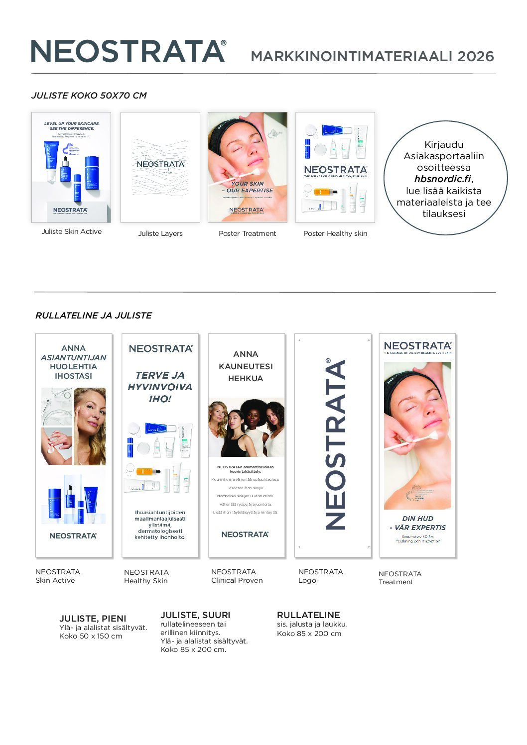 Markkinointimateriaali NEOSTRATA