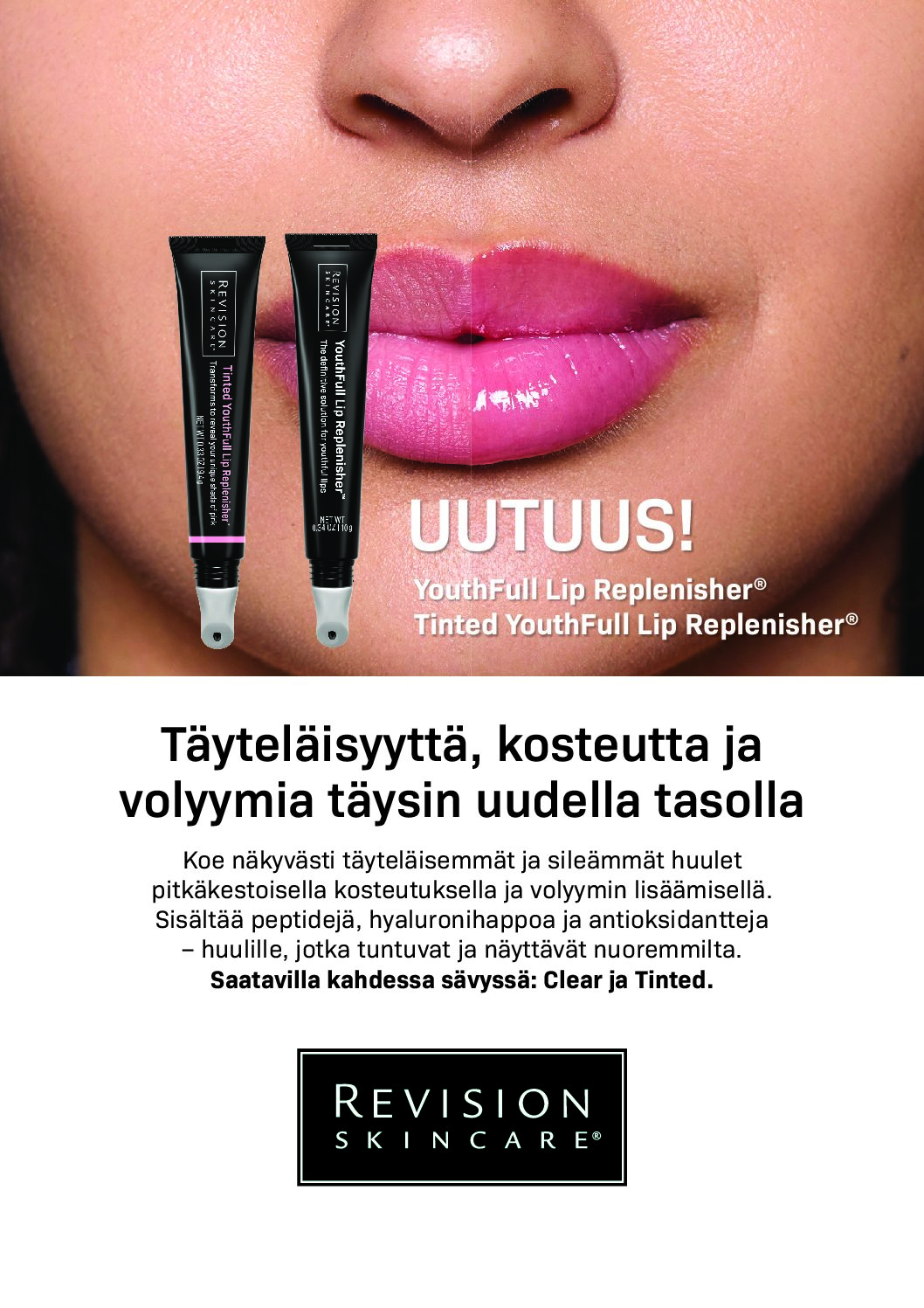 A4-kokoiset mainokset Revision Skincare YouthFull Lip Replenisher