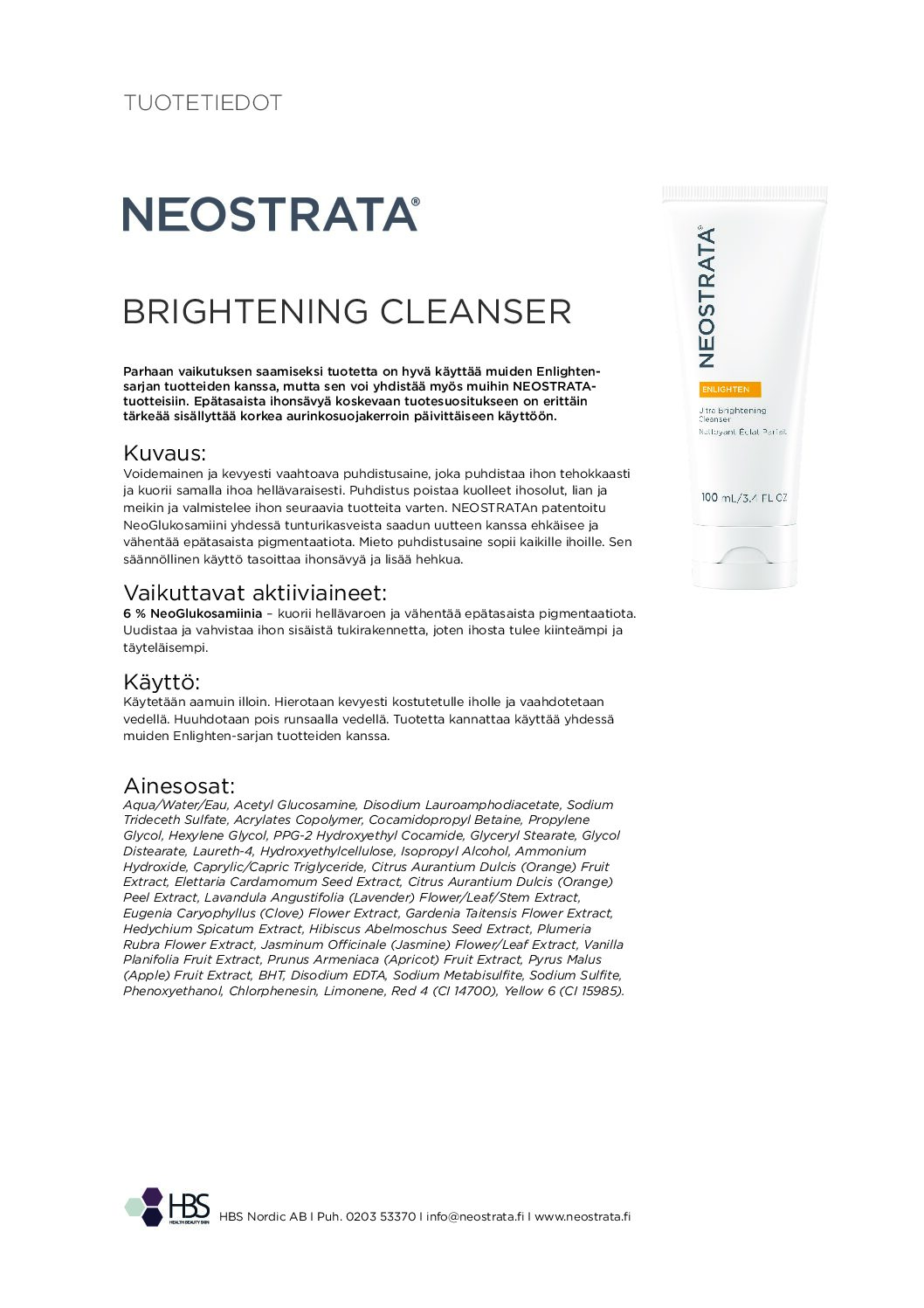 Tuotearkki NEOSTRATA Ultra Brightening Cleanser