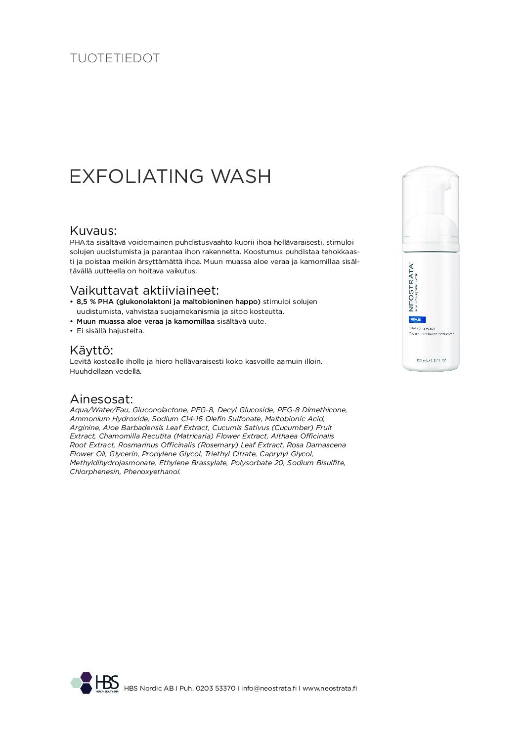 Tuotearkki NEOSTRATA Exfoliating Wash