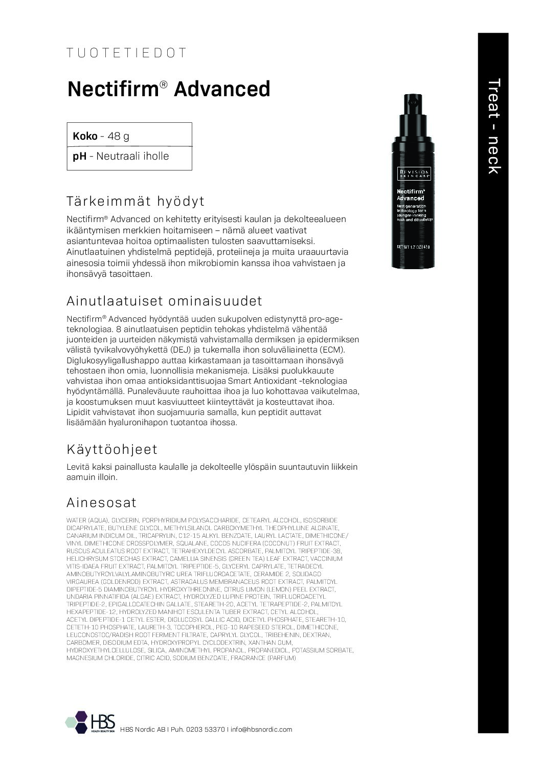 Tuotearkki Revision Skincare Nectifirm® Advanced