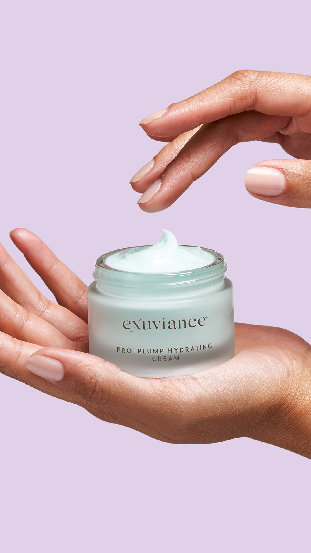 Kuva sosiaaliseen mediaan Exuviance Pro-Plump Hydrating Cream hands story