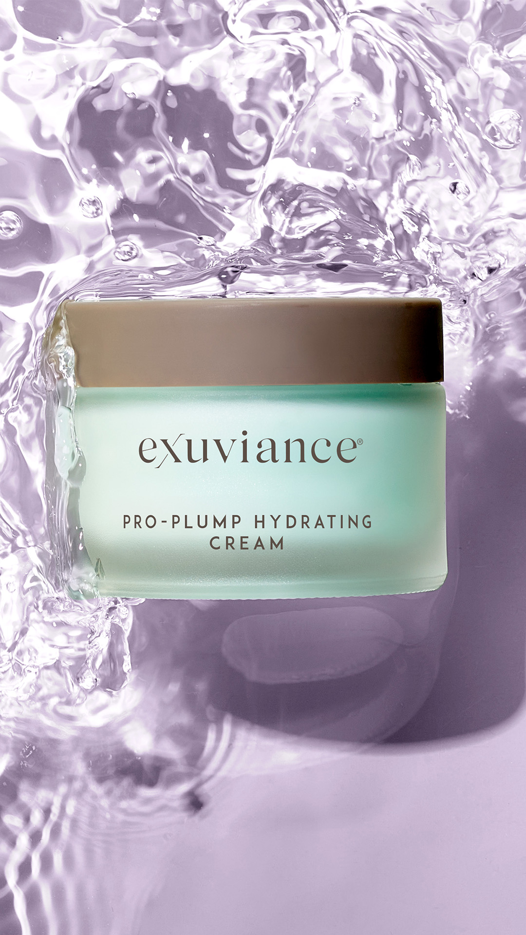 Kuva sosiaaliseen mediaan Exuviance Pro-Plump Hydrating Cream water story