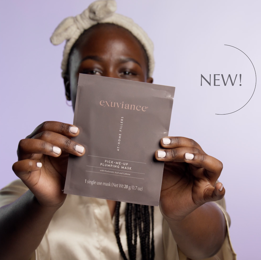 Video Exuviance pick-me-up plumping mask square ENG